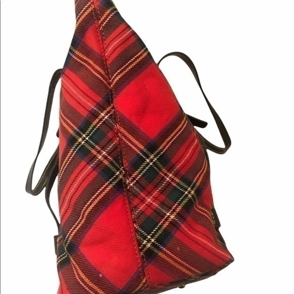 Dooney & Bourke Red Tartan Plaid Collection Zip Top Satchel  Dooney bourke red plaid tartan Christmas bag
